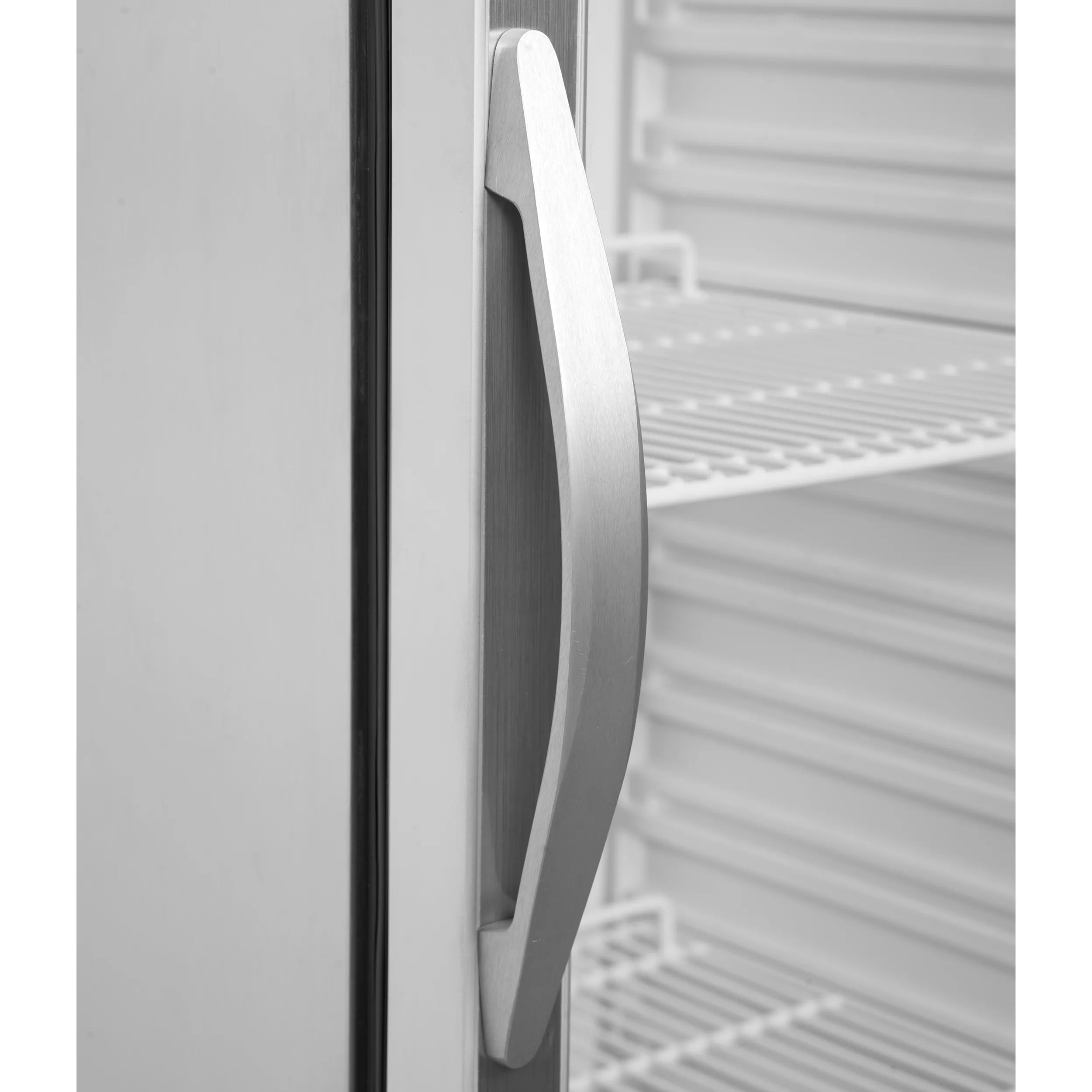 UR400SG Glass Door Merchandiser | Fan Assisted Cooling | LED Interior Light | Electronic Thermostat | Stainless Steel & White Finish