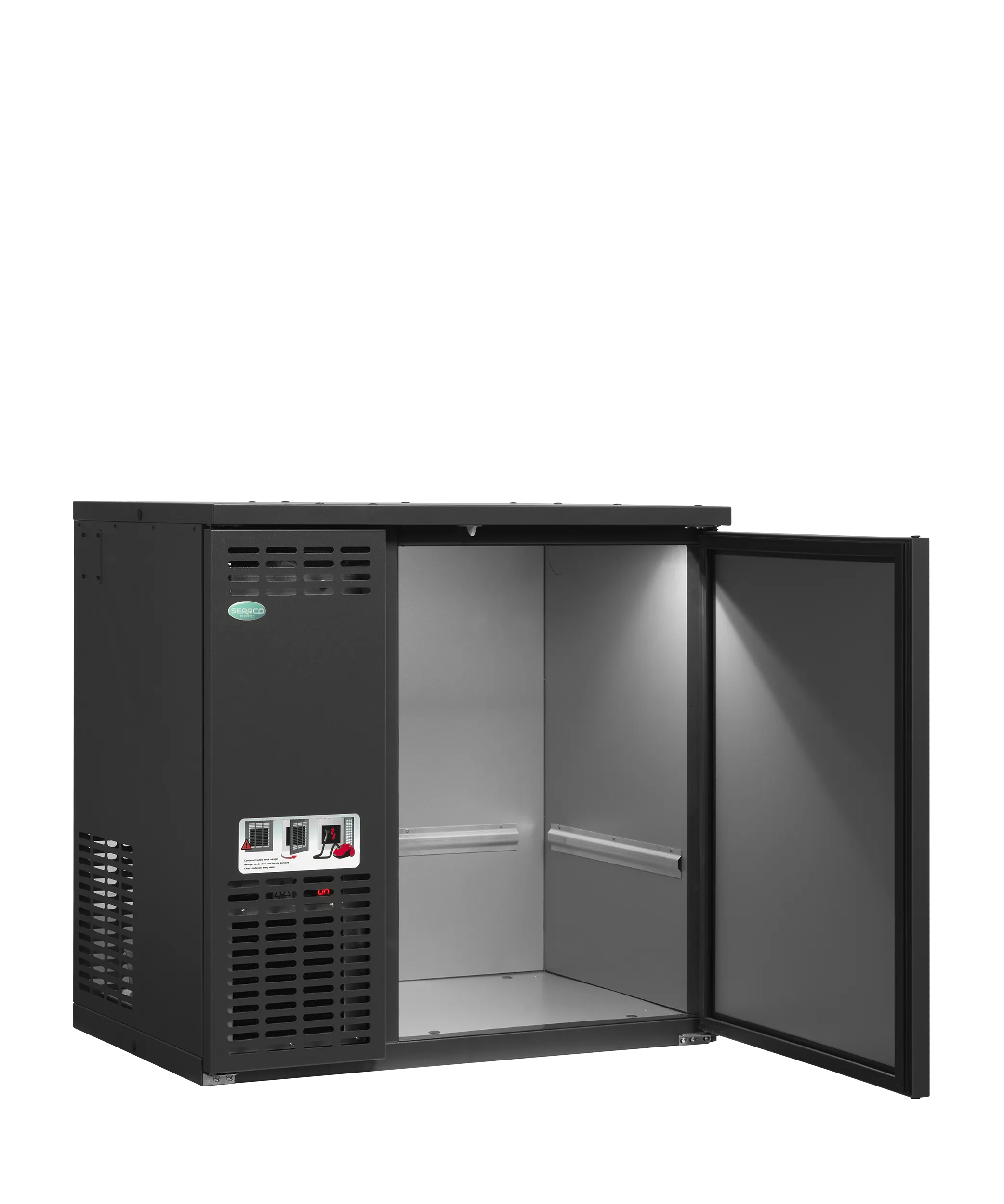 Serrco SFK-4EL+ High-Performance Keg Cooler with Left-Mounted Cooling Unit | Holds 4 × 20L or 1 × 50L KEG