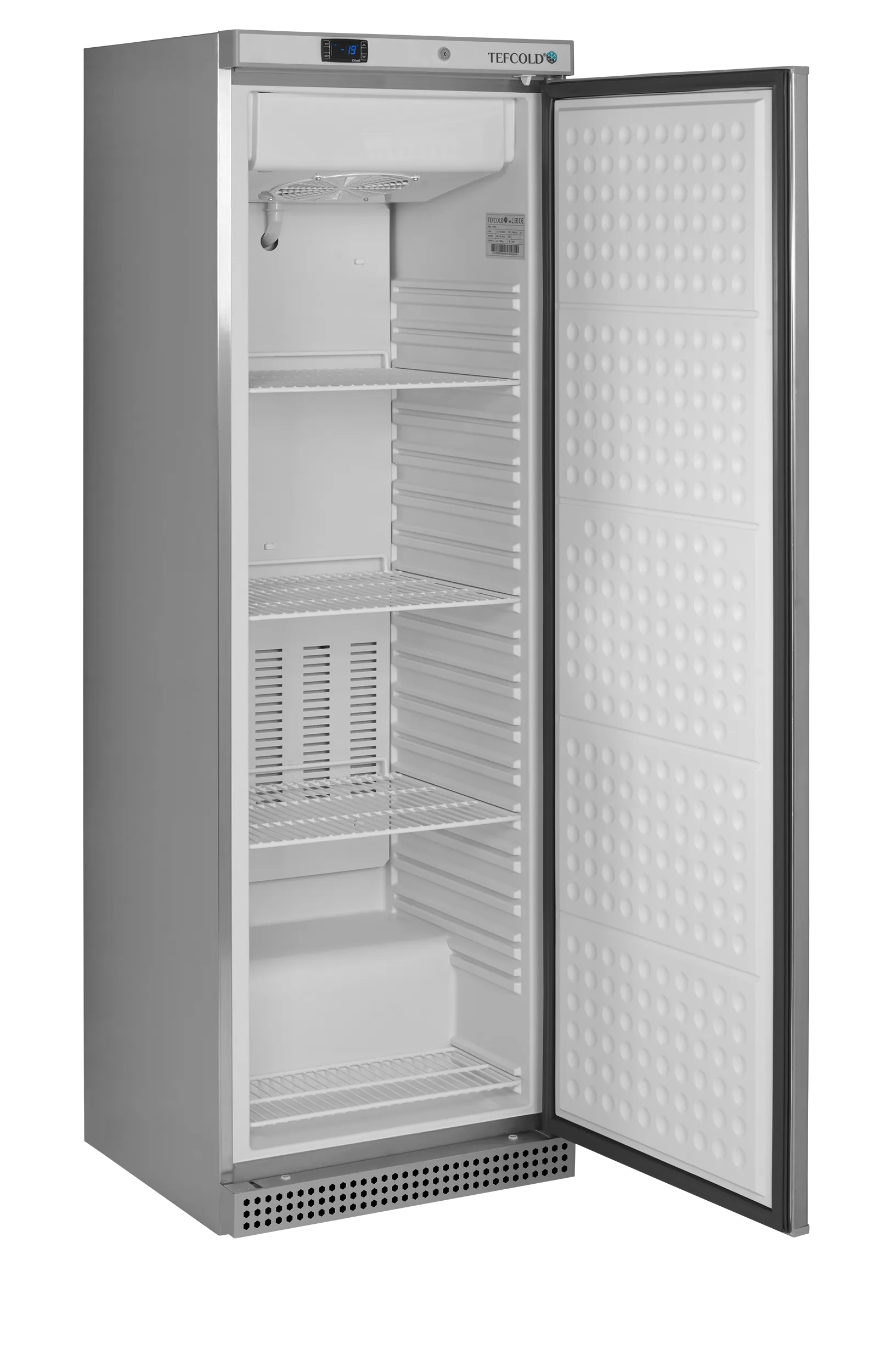 UF400VS Assisted Upright Freezer – 400L Stainless Steel Commercial Freezer, Ventilated Cooling, Automatic Defrost, Lockable Solid Door, Electronic Thermostat, R290 Refrigerant