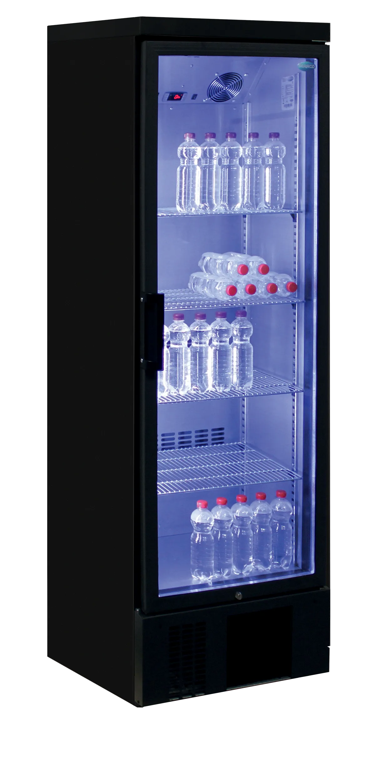 High-End Glass Door Display Chiller SGD-300GE – 270L Ventilated Cooling, Energy Efficient, LED Lit Commercial Beverage Cooler