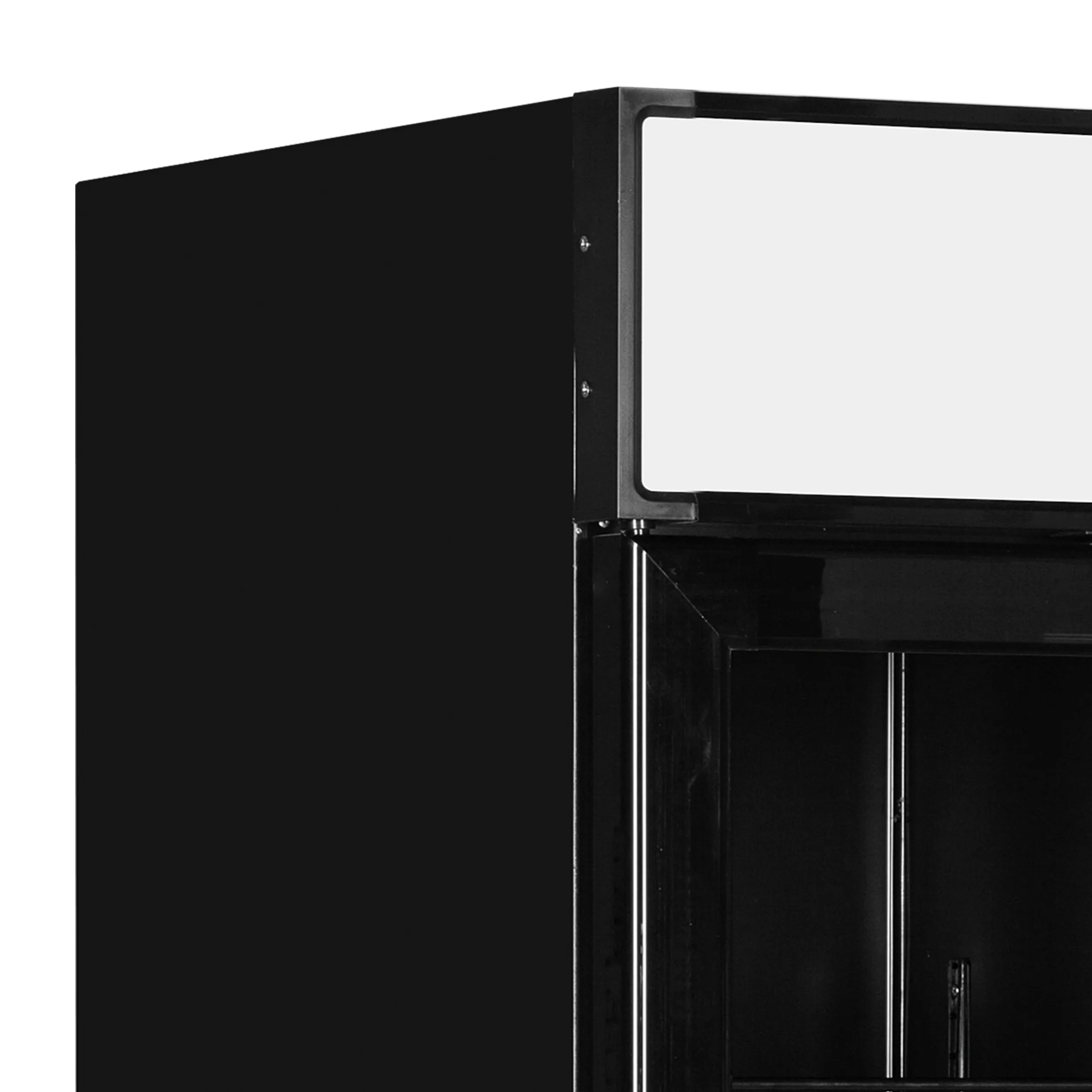 TEFCOLD LGC7500B Triple Glass Door Merchandiser Chiller – Black Finish, Fan Assisted Cooling, LED Canopy, 2050L Capacity