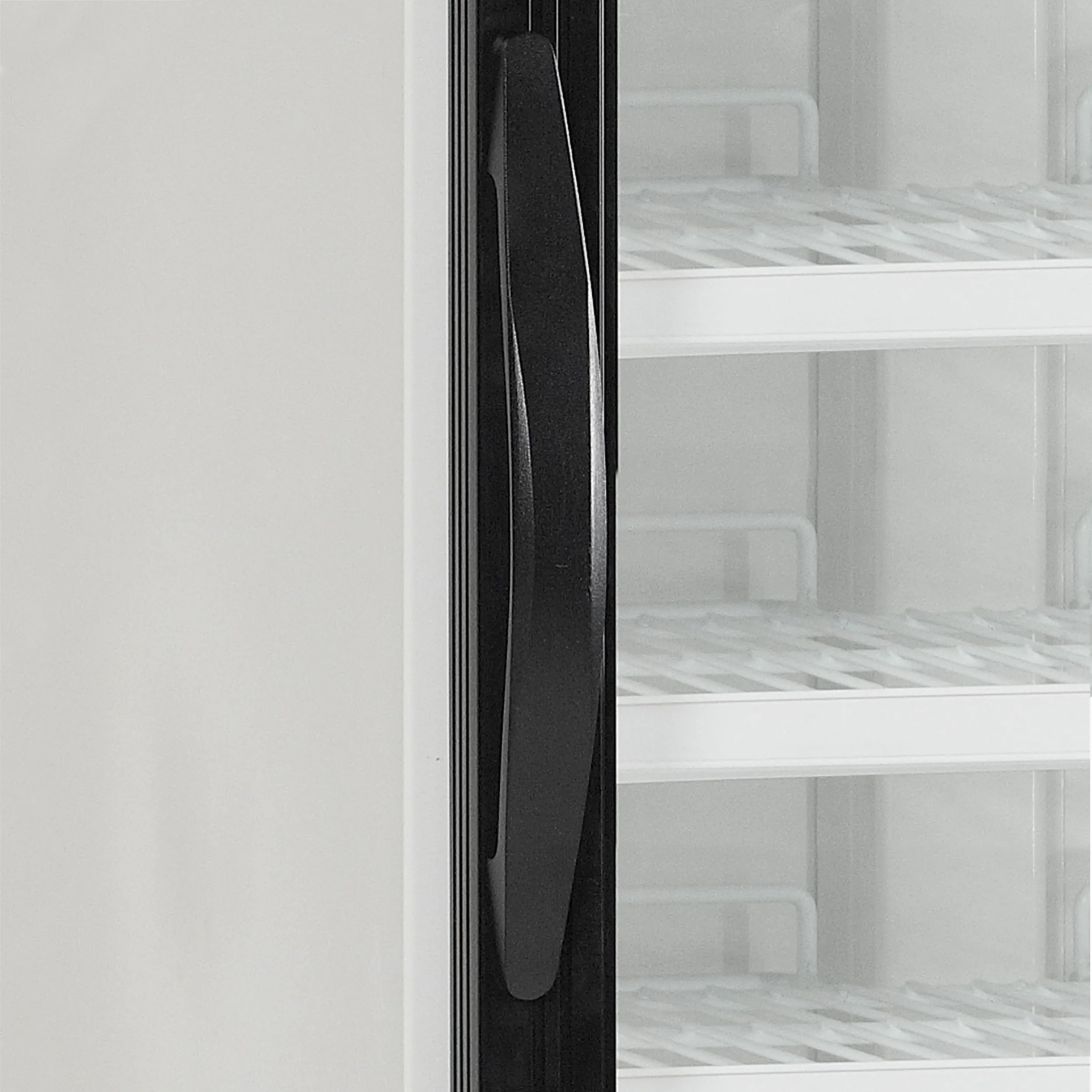 Glass Door Display Freezer NF2500G – 515L Upright Self-Closing Heated Glass Door, LED Lighting, Fan Assisted Cooling, Automatic Defrost, White Finish