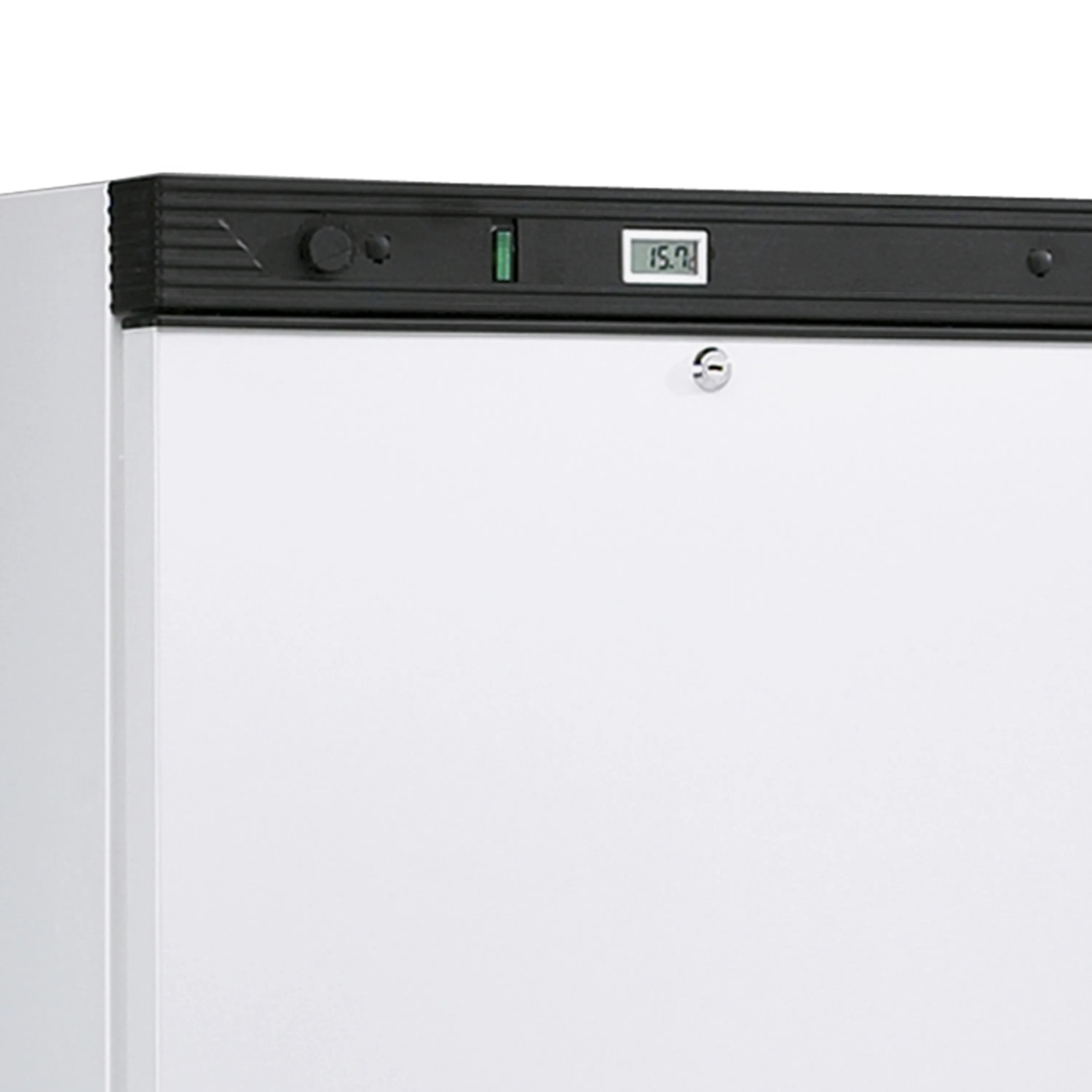 Upright Solid Door Commercial Freezer 300L – Static Cooling, 6 Fixed Shelves, Manual Defrost, White – UFFS371SD