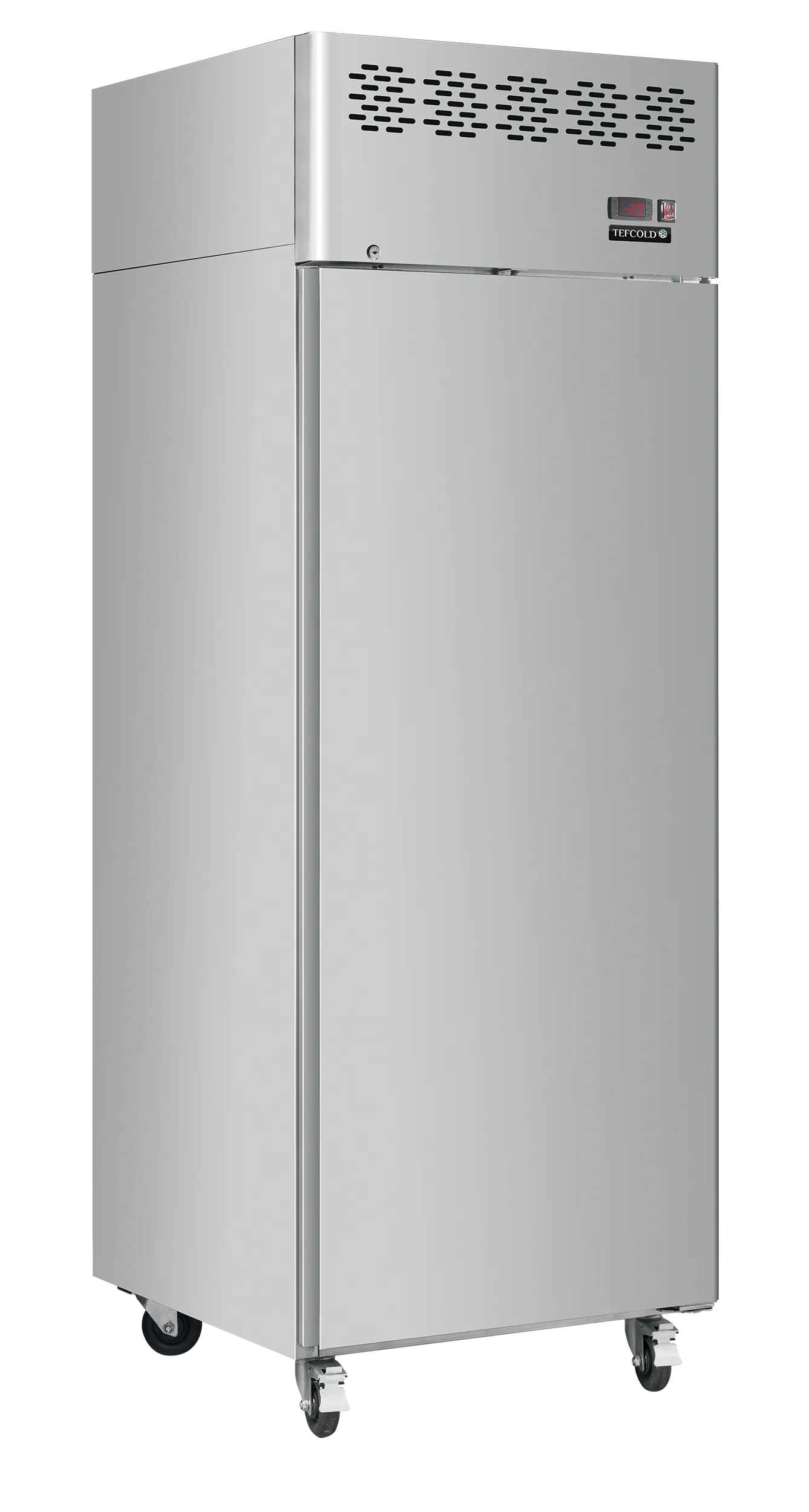 CAF410 Commercial Upright Freezer – 410L Stainless Steel Solid Door Catering Freezer, -22°C to -17°C, Fan Assisted Cooling, Digital Controller, 220-240V