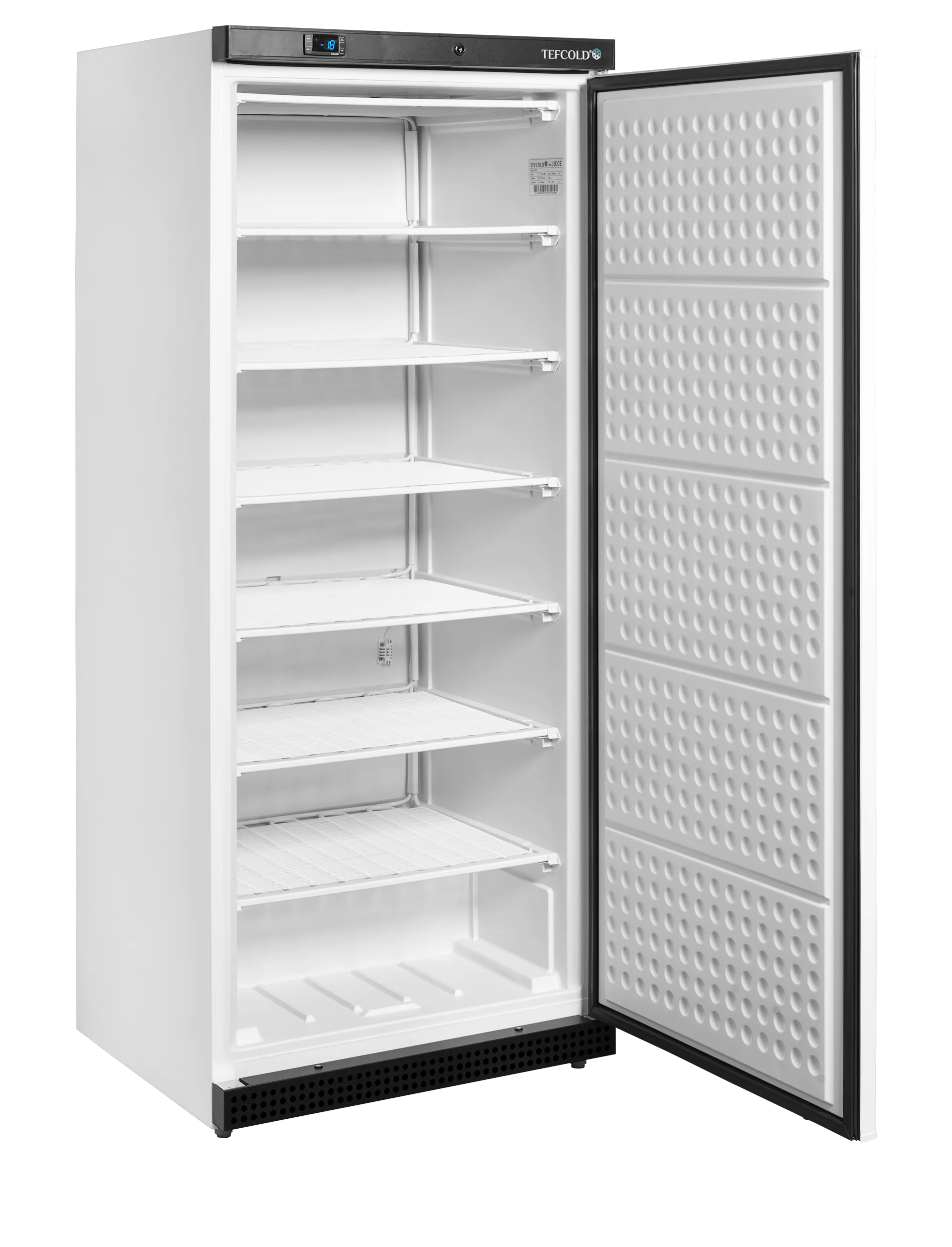 UF600 Upright Commercial Freezer – 605L White Solid Door, Static Cooling, GN2/1 Shelving, Electronic Thermostat