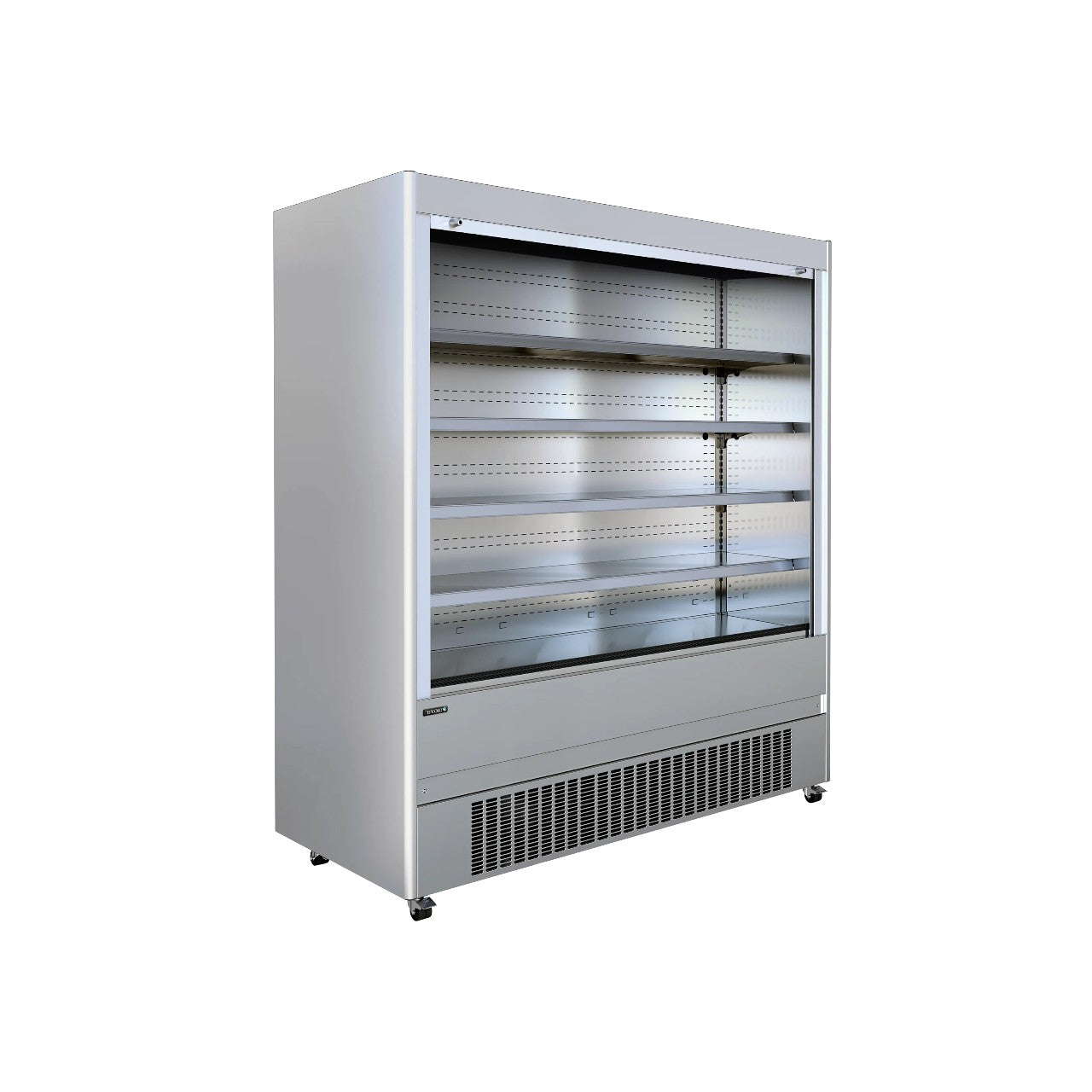 TEFCOLD MCX200M Stainless Steel Multideck with Lockable Shutter – Adjustable Shelves, Ventilated Cooling, LED Light, Electronic Controller, R290 Refrigerant