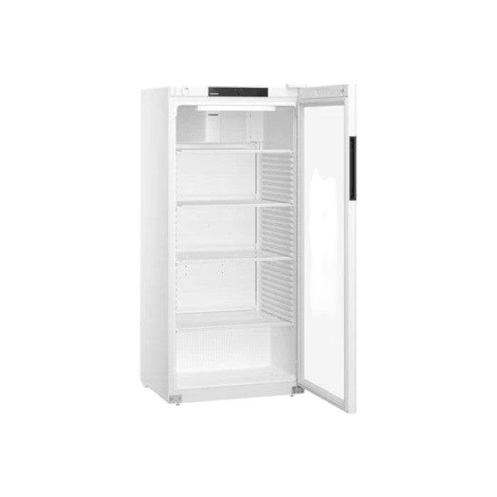 Liebherr MRFVC 5511 White Glass Single Door Display Fridge – 347L Net / 569L Gross Capacity, Forced Air Cooling, Adjustable Shelves