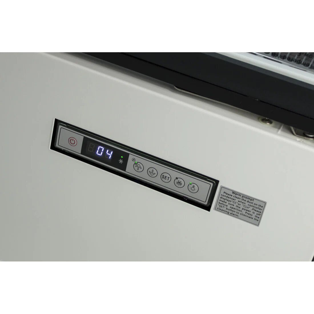 Prodis XMD1250 Panoramic Frameless Glass Door Multideck White