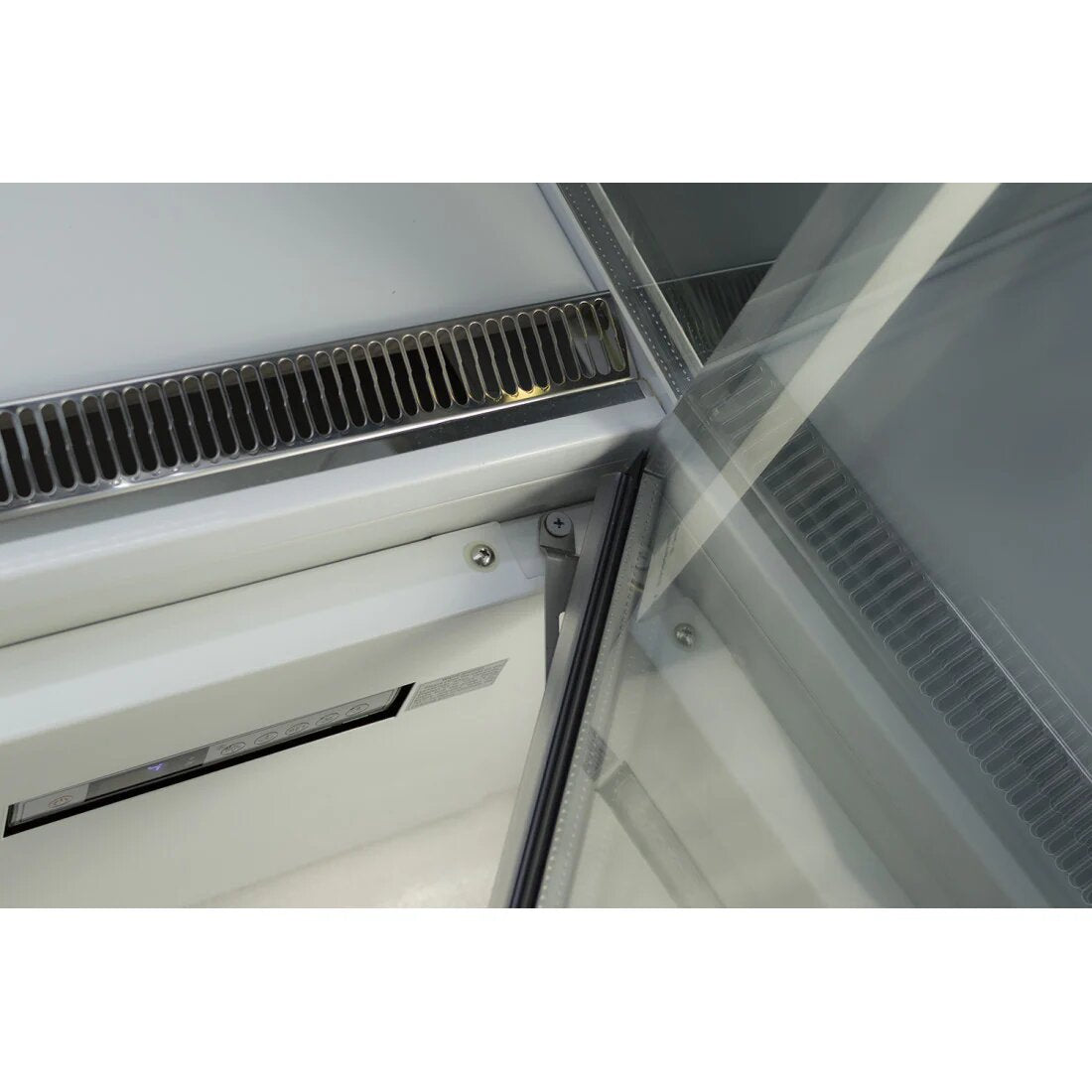 Prodis XMD1250 Panoramic Frameless Glass Door Multideck White