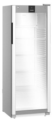 Liebherr MRFVD 3511 Single Glass Door Display Fridge, 347L Commercial White Refrigerator with Safety Glass & Digital Temperature Display