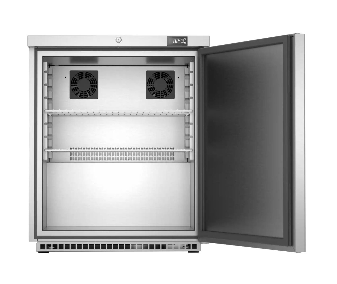 Foster HR200/13-111 Single Door Undercounter Refrigerator, 200L | Stainless Steel, Front-Breathing, Digital Control