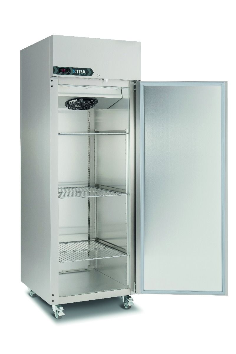 Foster Xtra XR600L Single Door Upright Cabinet Freezer, 600L, Stainless Steel, R290 Refrigerant, Automatic Defrost, Right Hand Hinged