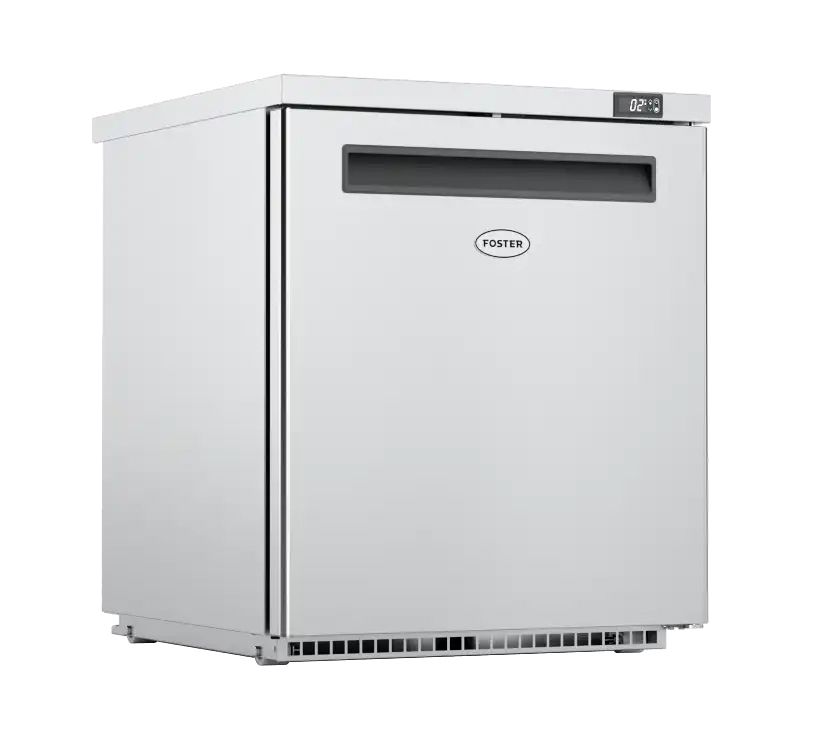 Foster HR200/13-111 Single Door Undercounter Refrigerator, 200L | Stainless Steel, Front-Breathing, Digital Control