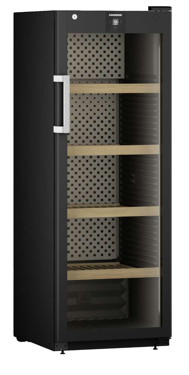 Liebherr WPbli 5031 Upright Wine Fridge, 196 Bottle Capacity, Black, +5°C to +20°C