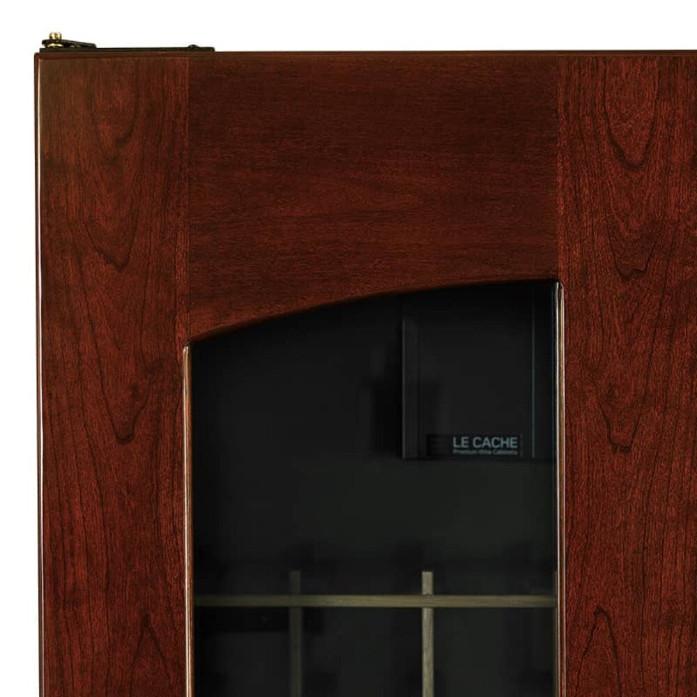 Le Cache Contemporary 1400 Wine Cabinet | Solid Cherry Wood with Cooling & Digital Controls